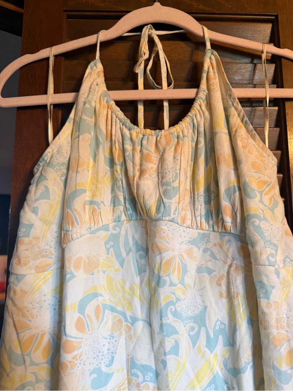 Nordstrom BP halter sundress floral 2X EUC - Picture 5 of 5